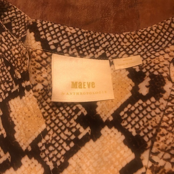 Anthropologie ** Maeve Juno snakeskin baby doll shift dress - Picture 5 of 5